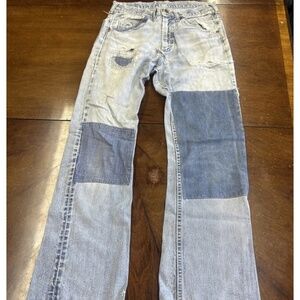 Vintage 1960s Lee Riders 29x 31 Beautiful Repaired Piece